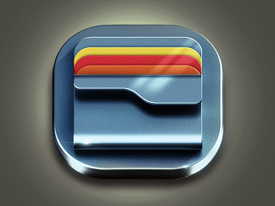 Icon Folder 3d app c4d design file management folder icon icon design illustration logo metal photoshop typography ui