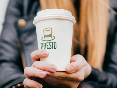 Presto Cafe and Bakery Mockup #1 coffee gradient illustrator logo magic minimal pun simple visual