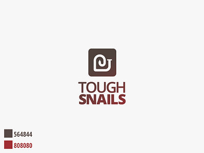 Tough Snails clever cyber gradient illustrator logo minimal pun security simple visual