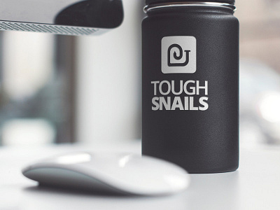 Tough Snails Mockup #2 clever cyber gradient illustrator logo minimal pun security simple visual