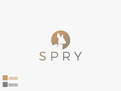 Spry Home Furnishing deer fawn furniture gradient illustrator logo minimal modern simple