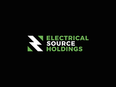 Electrical Source Holdings bolt brand branding clean design electricity energy flat graphic design industrial industry light logo logo design minimal modern power typography