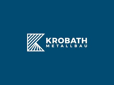 Krobath brand branding clean construction design door flat graphic design k letter logo logo design minimal modern typography window