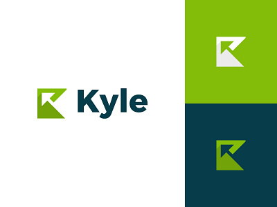 Kyle accounting arrow brand branding clean design finance flat graphic design growth letter mark letter mark monogram logo logo design minimal modern money