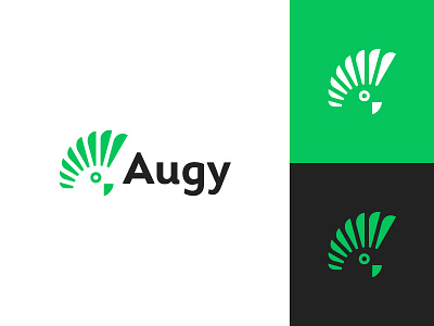 Augy bird brand branding clean consultancy consulting design finance fintech flat graphic design logo logo design minimal modern parrot software