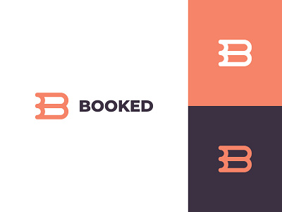 Booked brand branding clean design event flat graphic design logo logo design minimal modern picnic planning