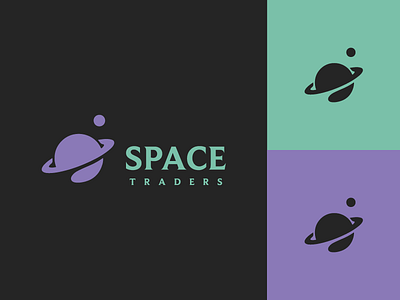Space Traders brand branding crypto design graphic design logo logo design minimal planet saturn space trade trading vector
