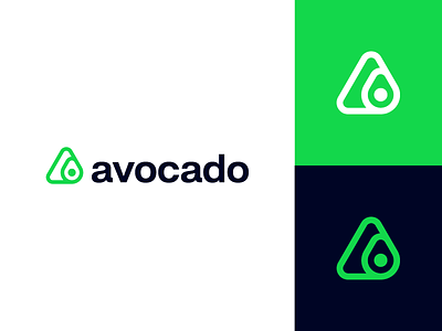 Avocado avocado bold crypto cryptocurrency finance green investment line modern simple stock technology trend