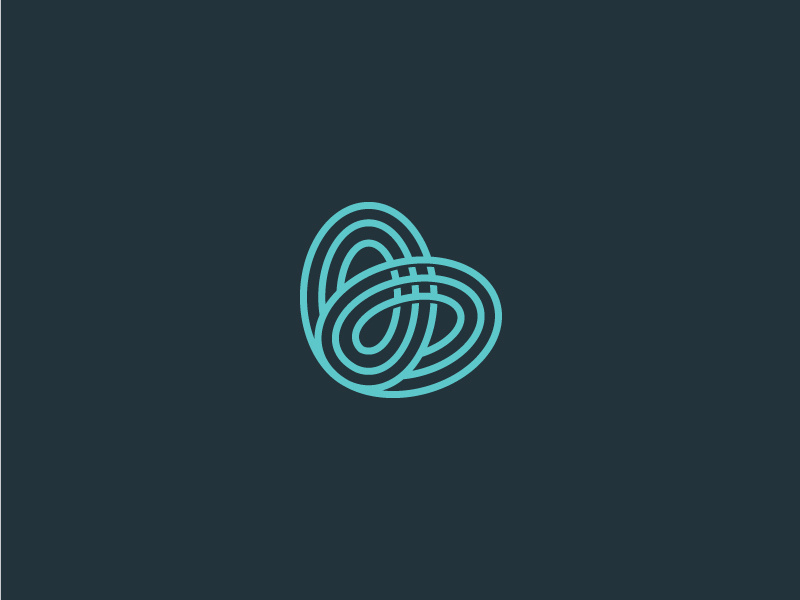 Pretzel illustration modern flat icon vector minimal logo design logo graphic design design clean branding brand