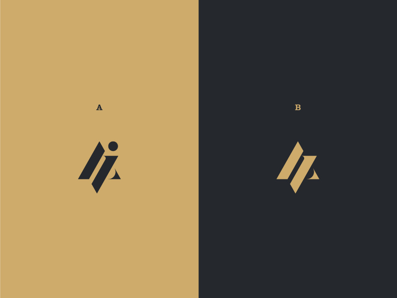Monogram typography flat modern minimal logo design logo graphic design design clean branding brand