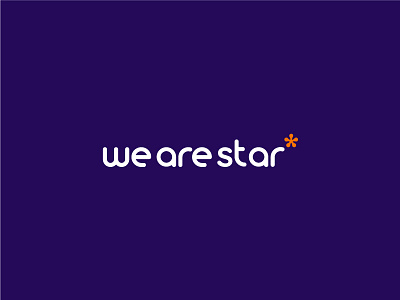 We Are Star agency brand branding clean design digital flat graphic design logo logo design minimal modern typography vector