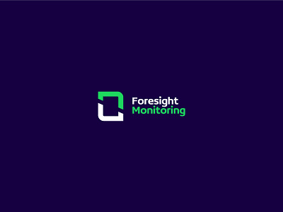 Foresight brand branding clean design flat graphic design logo logo design minimal modern