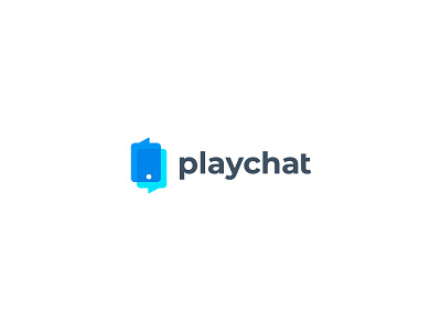 playchat app brand branding chat design flat graphic design logo logo design minimal modern