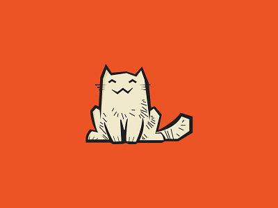 Cato animal brand branding cat design flat graphic design illustration logo logo design minimal orange pet