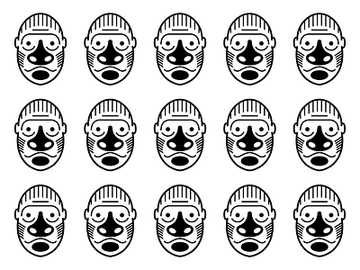 gorilla pattern design illustration illustrator logo logotype pattern vector vector illustration vectorart
