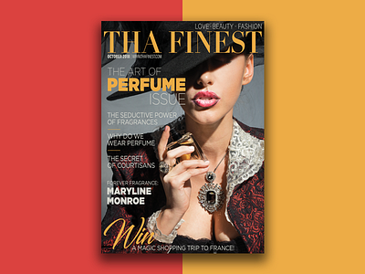 THA FINEST - Magazine Design fashion france illustrator layout logo magazine magazine cover magazine design perfume photoshop