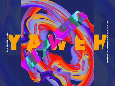 YAWEH - colorful poster