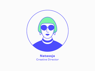 Design Team | Natassja - Creative Director charachter girl human icon illustration profile series team