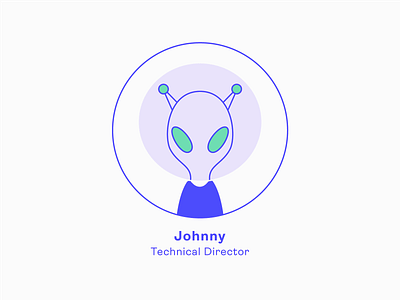 Design Team | Johnny - Technical Director alien charachter icon illustration profile series team
