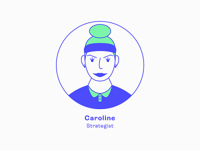 Design Team | Caroline - Strategist avatar avatar icons charachter girl illustration profile series team ui