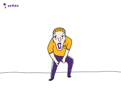 Lakers Color basketball charachter illustration lakers nba people series