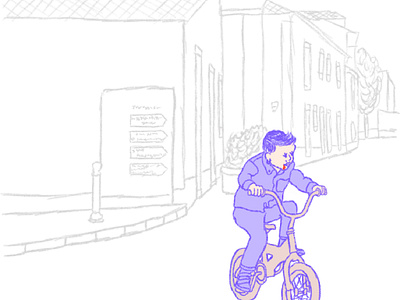 Bad Kid bad bicycle bike charachter children illustration kid website websites