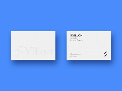 S.VILLON Business cards branding business card business cards card card design graphic design identity letterpress