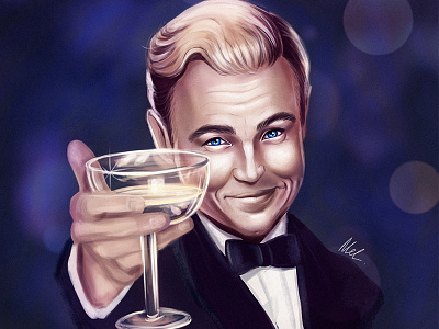 Leonardo DiCaprio art artdidgital didgital illustration portret sketch sketching