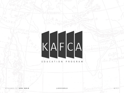 Kafca branding design flat illustrator logo logofolio minimal vector