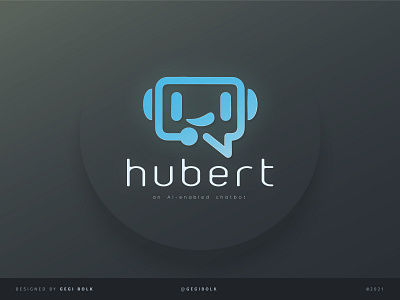 Hubert logo concept branding design flat illustrator logo logofolio minimal vector