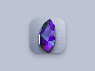 Obsidian Big Sur Icon 3d app big sur colors gradient icon illustration logo obsidian