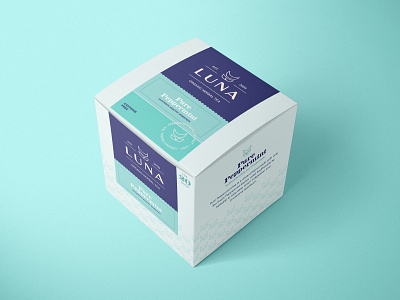 Luna Tea - Packaging adobe box brand brand identity branding design identitydesign illustrator logo packaging packaging design tea