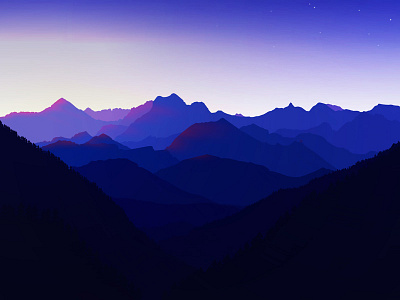 Vector Mountainview1 illustration landscape nature