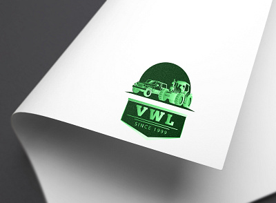 VWL Logo Mockup branding design flat graphic design icon logo minimal typography vector