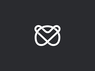 Ninja Bear bear brand geometry icon logo mark rope