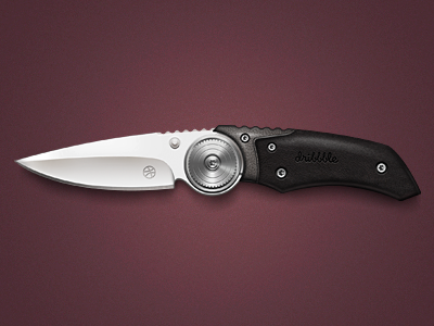 Knife. dribbble icon knife logo luxu metal