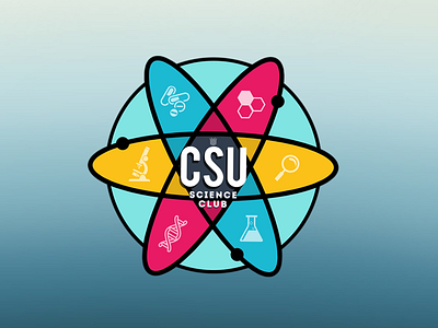 Charles Sturt University Science Club color design dribbble illustration ipad pro logo procreate science