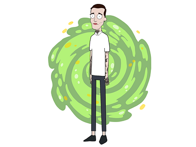 Rick n Mortyfied adobe draw adobe illustrate adult swim animation cartoon color dribbble illustration illustrator ipad ipad pro procreate ricknmorty self