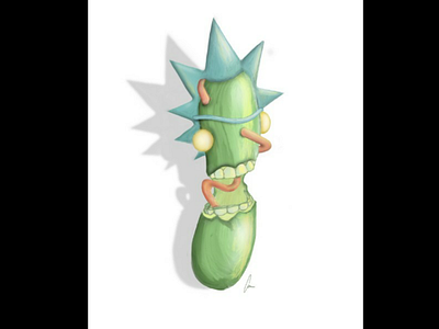 I'm a pickle Morty art digital. illustration illustrator paint picklerick procreate rick rickandmorty sketch