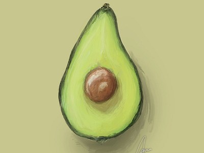 Avocado still life. art artist avocado illustration painting still life
