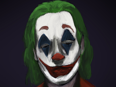 Joker artist digital illustration joker portrait procreate