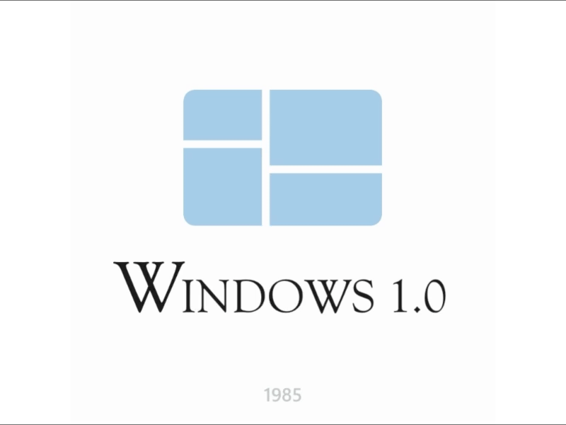 Windows 1.0 → Windows 11
