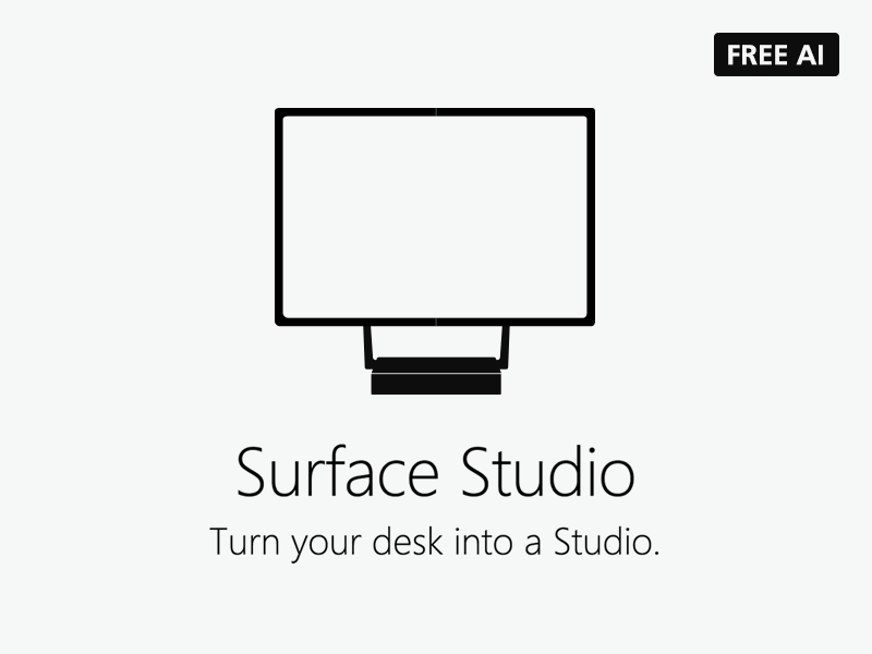 Microsoft Surface Studio Icons FREE AI by Prasil Lakshmanan on Dribbble