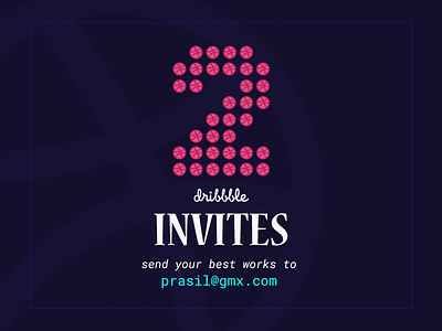 Two Dribbble Invites! dribbble giveaway invitation invite