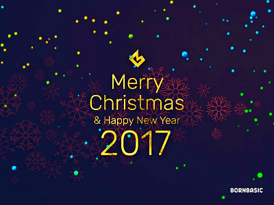 Greetings from BornBasic! 2017 bornbasic bornbasicstudio christmas greeting merrychristmas newyear newyear2017 wishes xmas