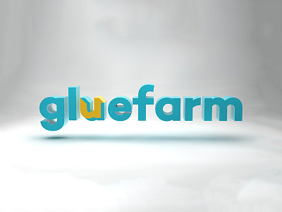 Gluefarm Identity 3d bengaluru bornbasic branding gluefarm gluefarm india pvt. ltd identity india logo