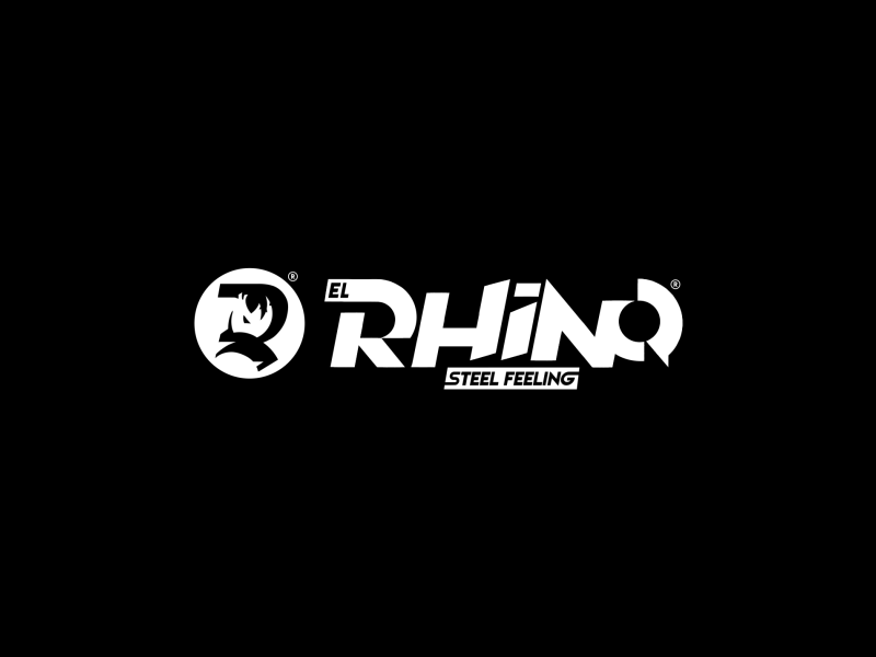 Rhino Logo animation 2d animation after effects animated logo best animation brand brand design game game design gaming illustration logo logo animation logo reveal motion graphics vector