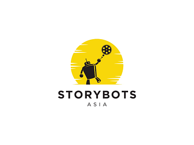 Storybots Asia 2d animation after effects animated logo animation branding gif intro logo logo animation logo reveal motion graphics outro ui ux web web animation website