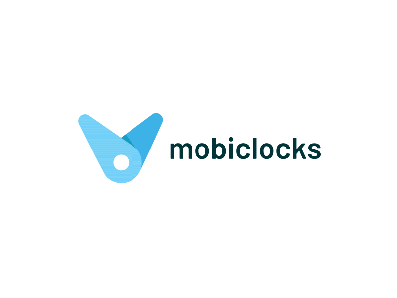 Mobiclocks 2d animation after effects animated logo animation branding branding design face recognition loader logo logo animation logo reveal loop loop animation motion graphics ui ux