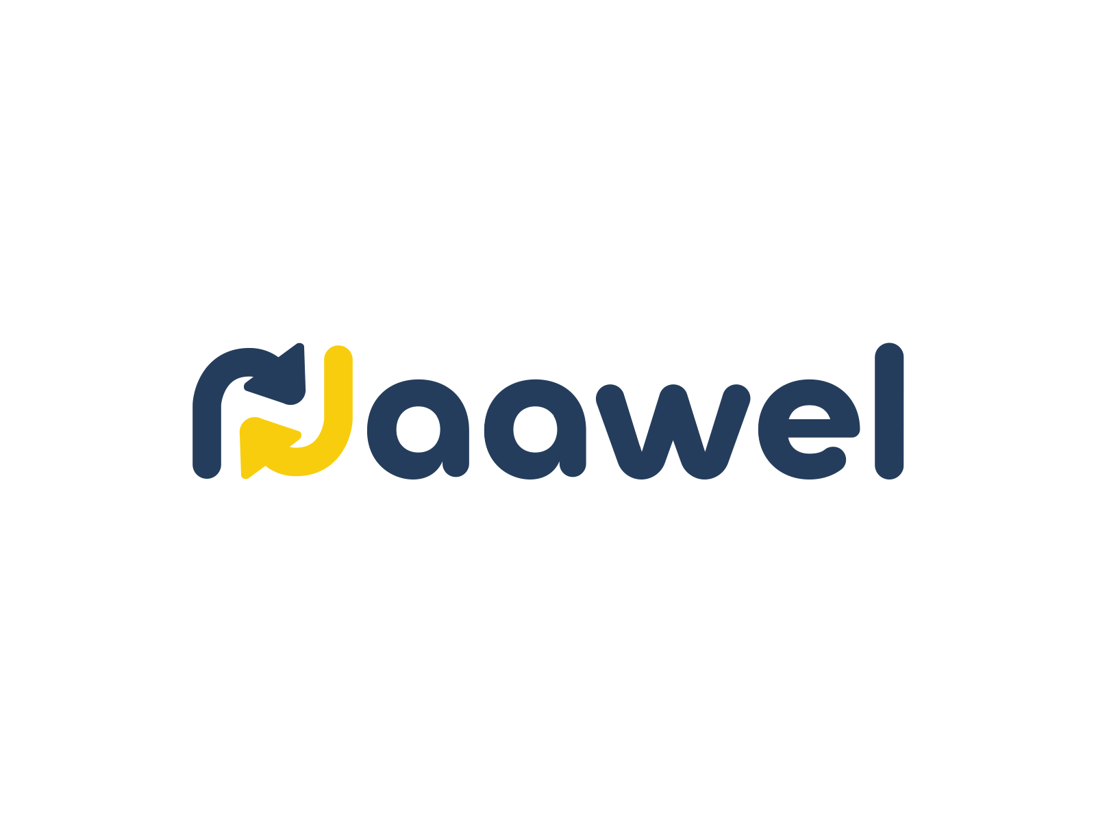 Naawel Logo Animation 2d 2d animation ae after effects animated logo animation arrow animation arrows brand animation branding gif icon intro logo logo animation logo reveal loop motion motion design motion graphic
